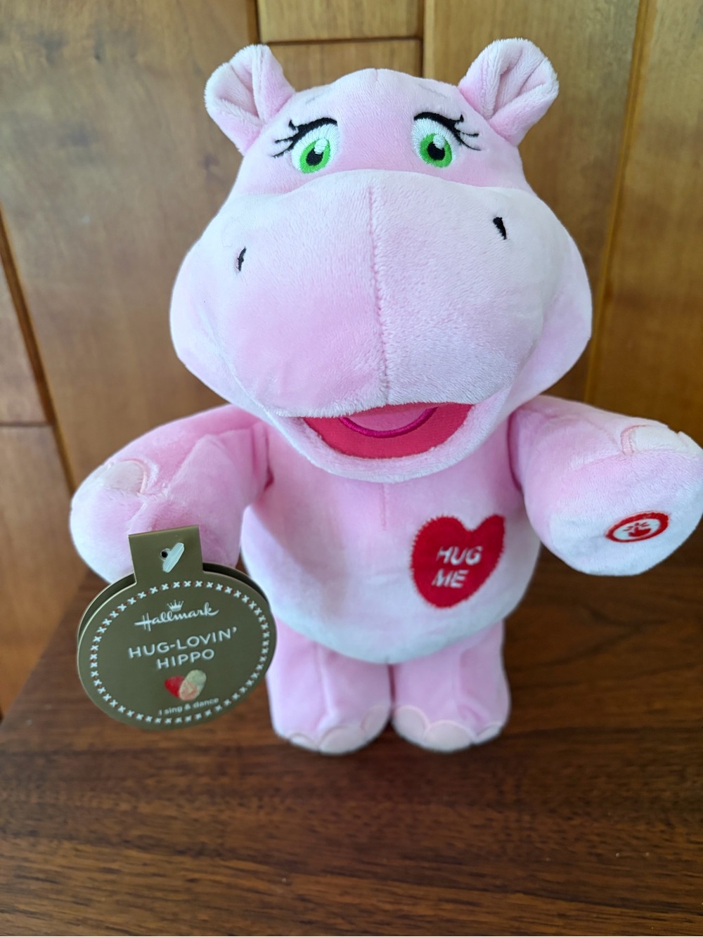 Hallmark Hug-Lovin' Hippo Plush Toy Musical & Animated
